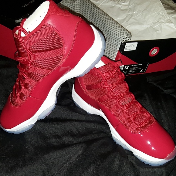 Jordan Shoes All Red 11s Authentic Sz 10 Available Poshmark